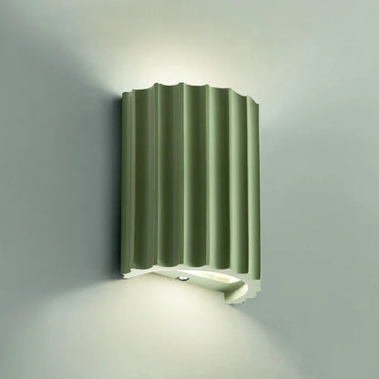 Ribbed Wall Lamp | Modern Sconce Light for Bedroom or Living Room