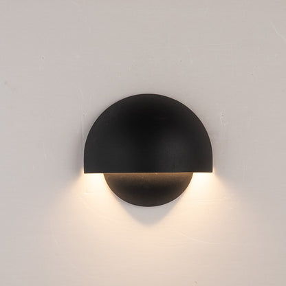 Round LED Wall Light Sconce | Modern Indoor Outdoor Bedroom Living Room Lamp
