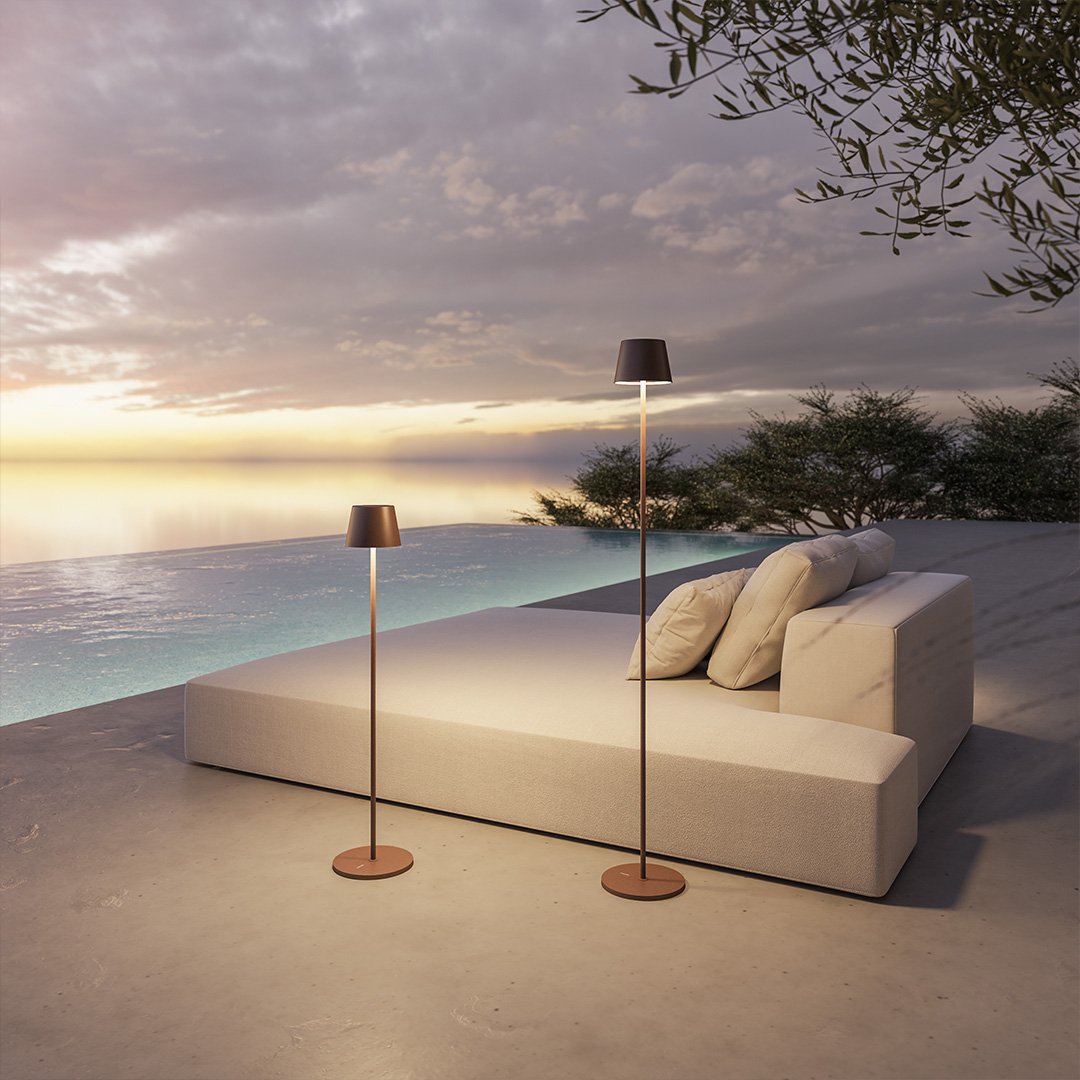Rechargeable LED Floor Lamp | Adjustable Height Modern Standing Light
