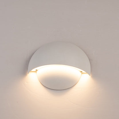 Round LED Wall Light Sconce | Modern Indoor Outdoor Bedroom Living Room Lamp