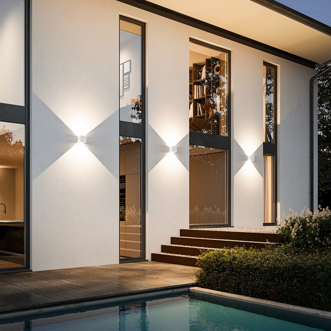 Modern LED Wall Light Sconce | Adjustable Indoor Outdoor Wall Lamp for Bedroom