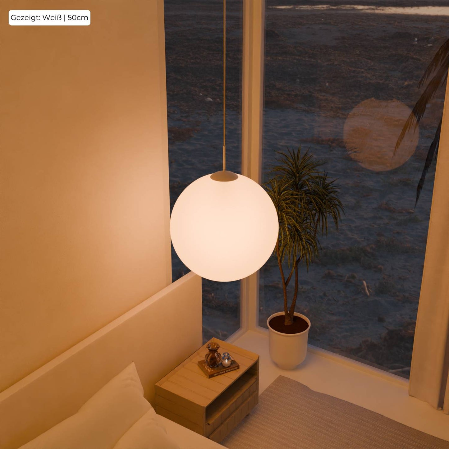 Globe Pendant Ceiling Light in Minimalist Style | Modern LED Hanging Lamp