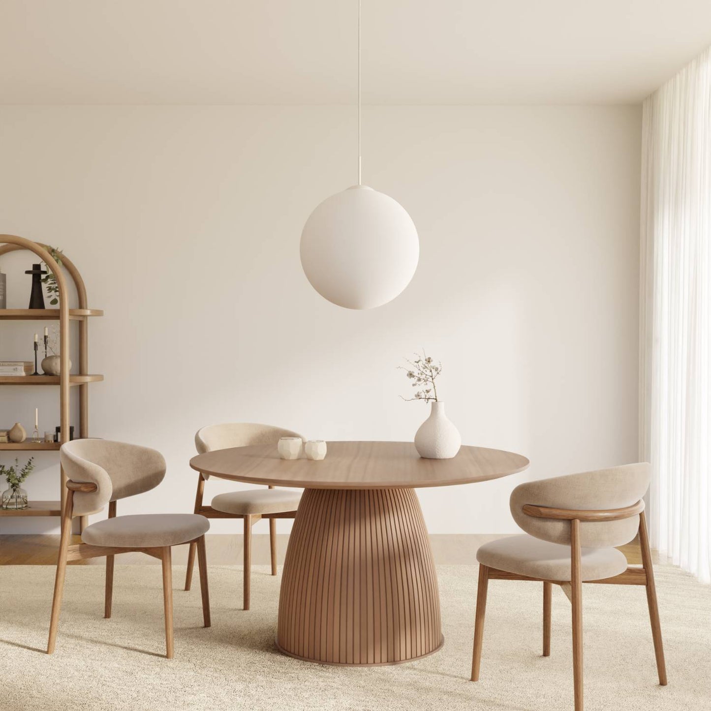 Globe Pendant Ceiling Light in Minimalist Style | Modern LED Hanging Lamp